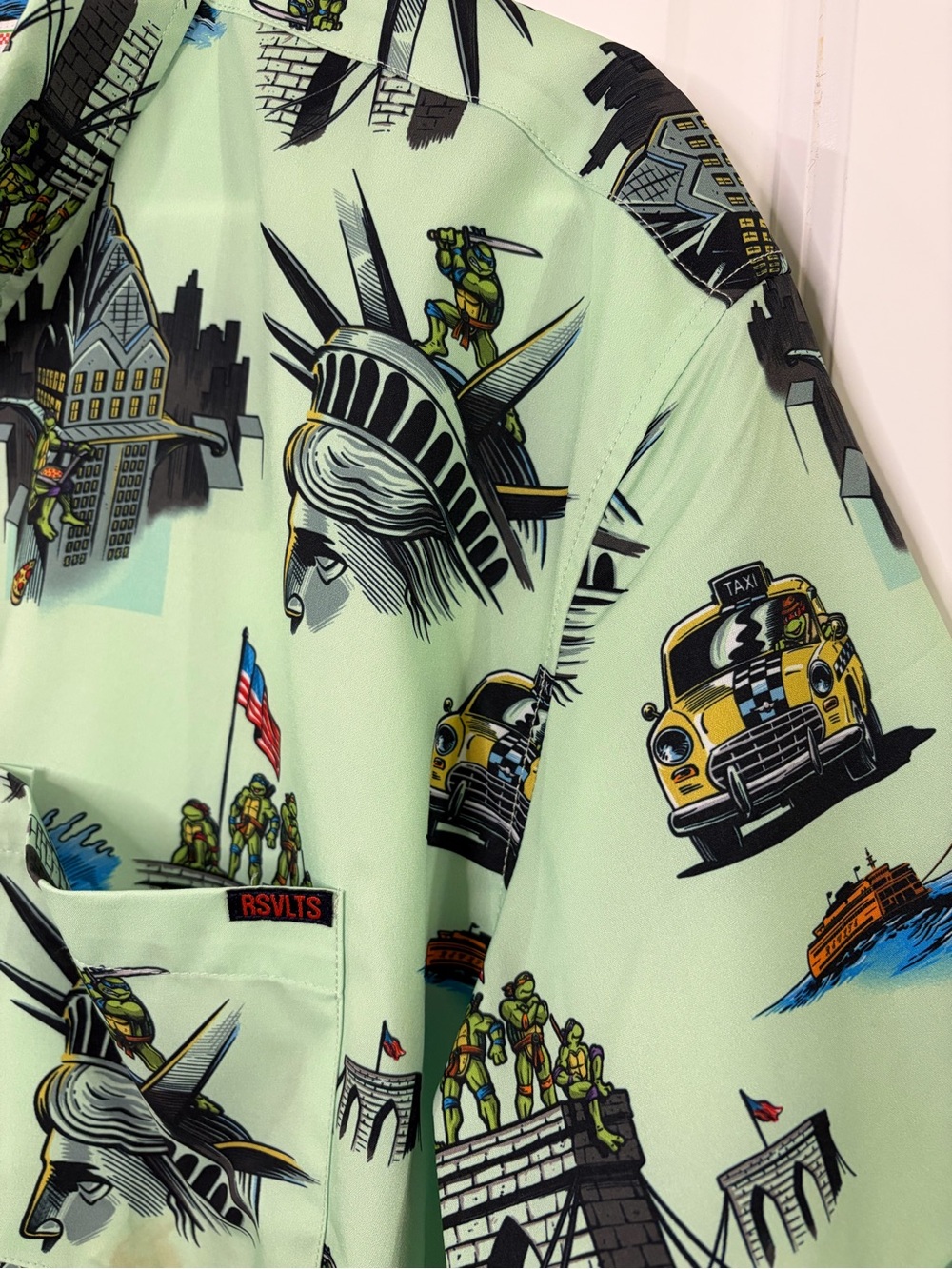 RSVLTS TMNT "Tourists" Men's Short Sleeve Button-Up XL READ - Picture 6 of 11